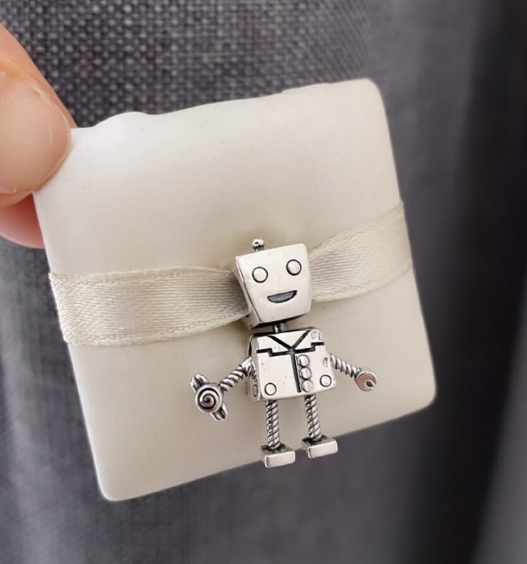 SALE PANDORA ROB BOT CHARM Women s Fashion Jewelry Organizers Charms on Carousell