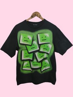 Acne Studios - Black & Green Ellison Tone Face T-Shirt