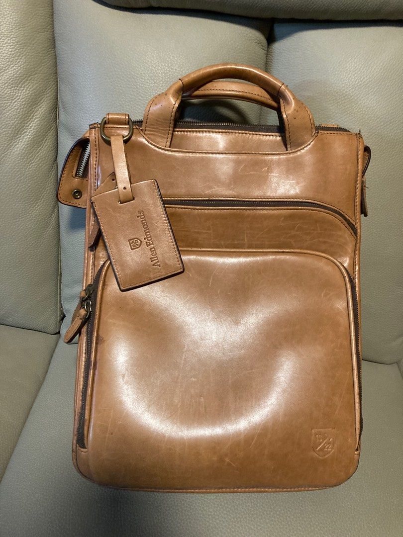 Allen Edmonds Legacy Tech Backpack Walnut color