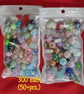 assorted beads for pens