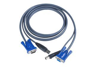 Aten KVM Cable 2L-5003U | 3M USB KVM Cable. HD15M/USB A-HD15F/USB