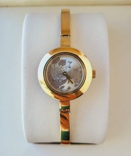 •Authentic Gucc* floral dial bangle watch