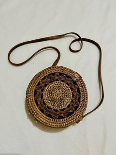 Authentic Sling Rattan Bag from Bali