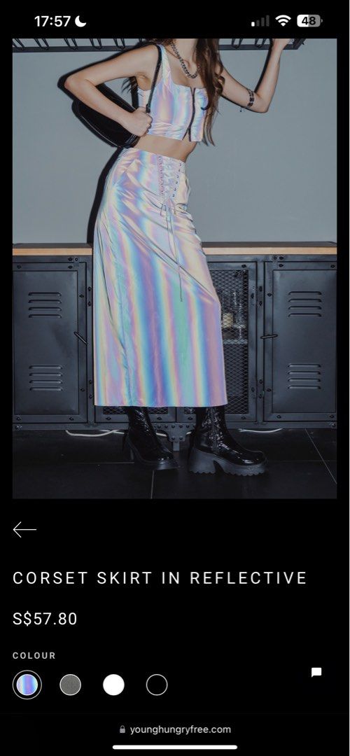 Reflective skirt 48 cheap