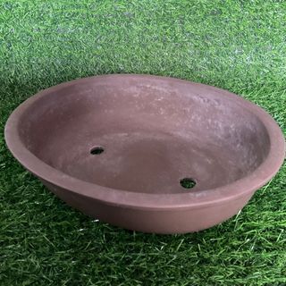 Bonsai Terracotta Footed Pot Vase with Two Drainage Hole  12” x 9.5” x 3.25” inches - P1,650.00