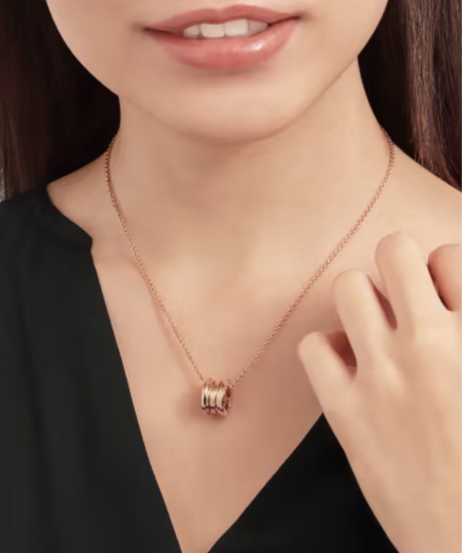Bvlgari b zero1 necklace yellow gold Women s Fashion Jewelry Organisers Necklaces on Carousell