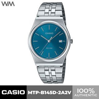 Casio Blue Dial Stainless Steel Watch MTP-B145D-2A2V