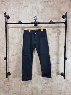 "Cdg Junya Watanabe" - denim/flannel slim fit pants -
