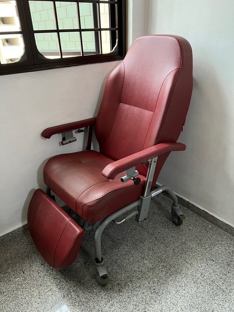Chair with Extendable Leg Rest Furniture Home Living Furniture Chairs on Carousell