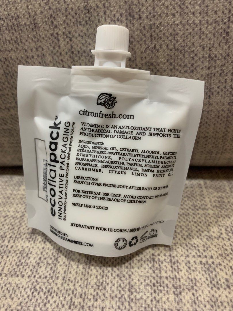 Citron Fresh Body Balm/Lotion (Vitamin C) 30ml, Beauty & Personal Care,  Bath & Body, Body Care on Carousell