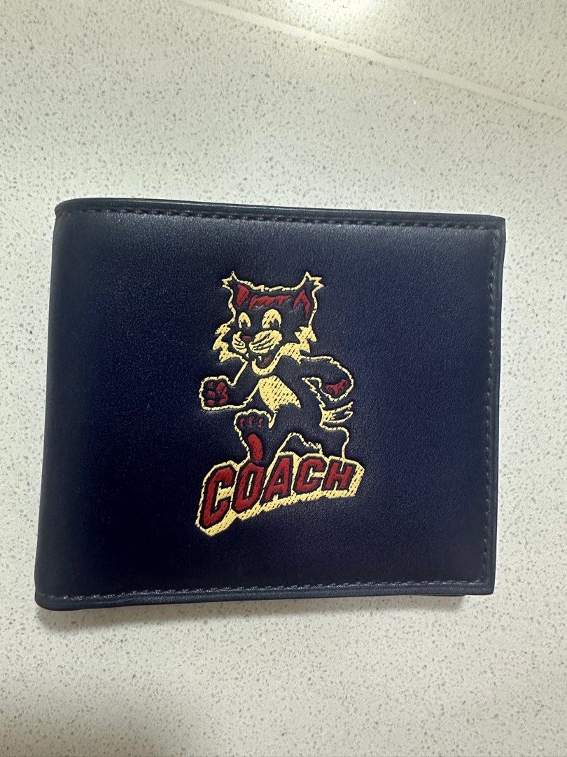 Coach Billfold Wallet Party Cat Women s Fashion Bags Wallets Wallets Card Holders on Carousell