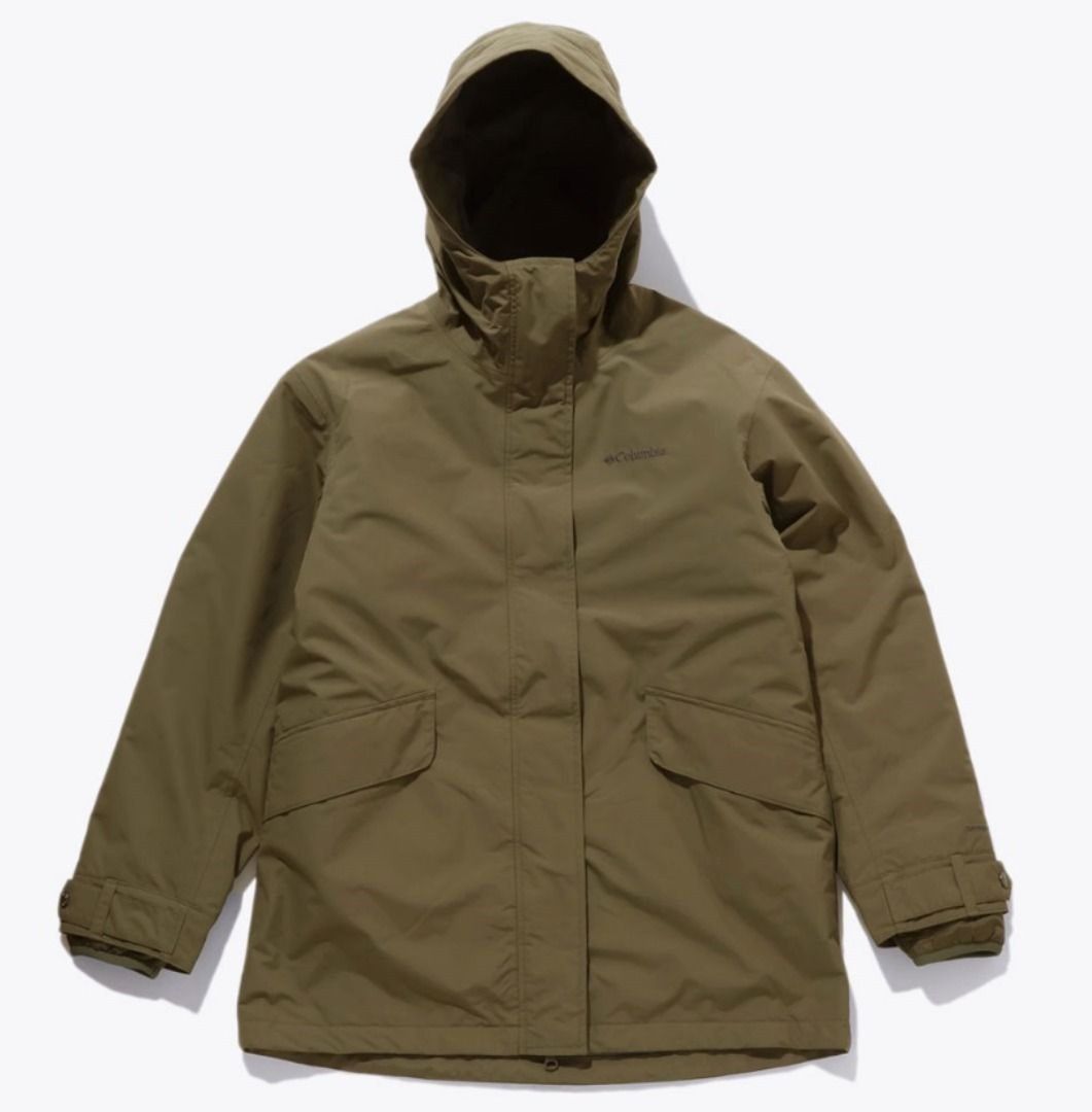 Columbia Winter Down Coat Kaki Green Biege Rental Men s Fashion Coats Jackets and Outerwear on Carousell