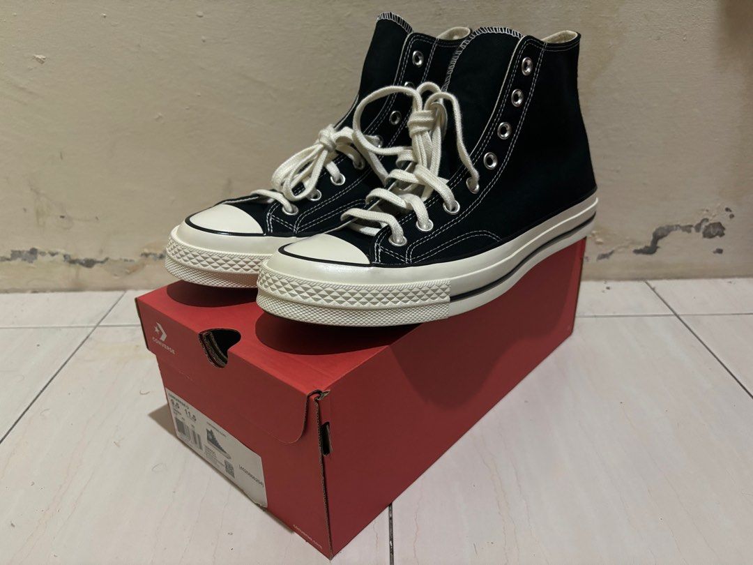 Converse Chuck 70 Hi Black Men s Fashion Footwear Sneakers on Carousell