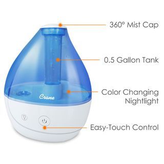 Crane Classic Warm And Cool Mist Humidifier For Cough Colds Allergy Asthma Snoring Sore Throat (110VOLTS)