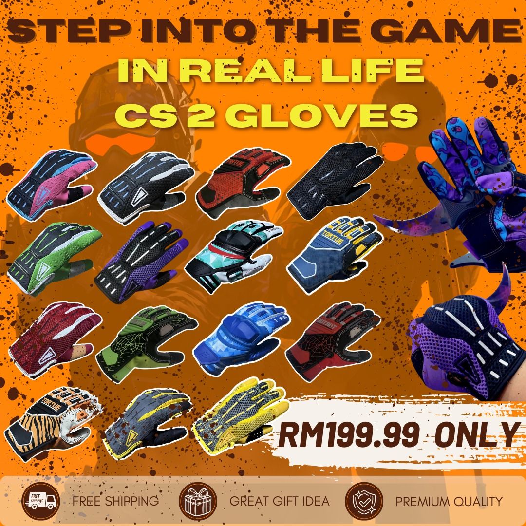 CSGO CS2 IN REAL LIFE GLOVES, Video Gaming, Gaming Accessories, InGame