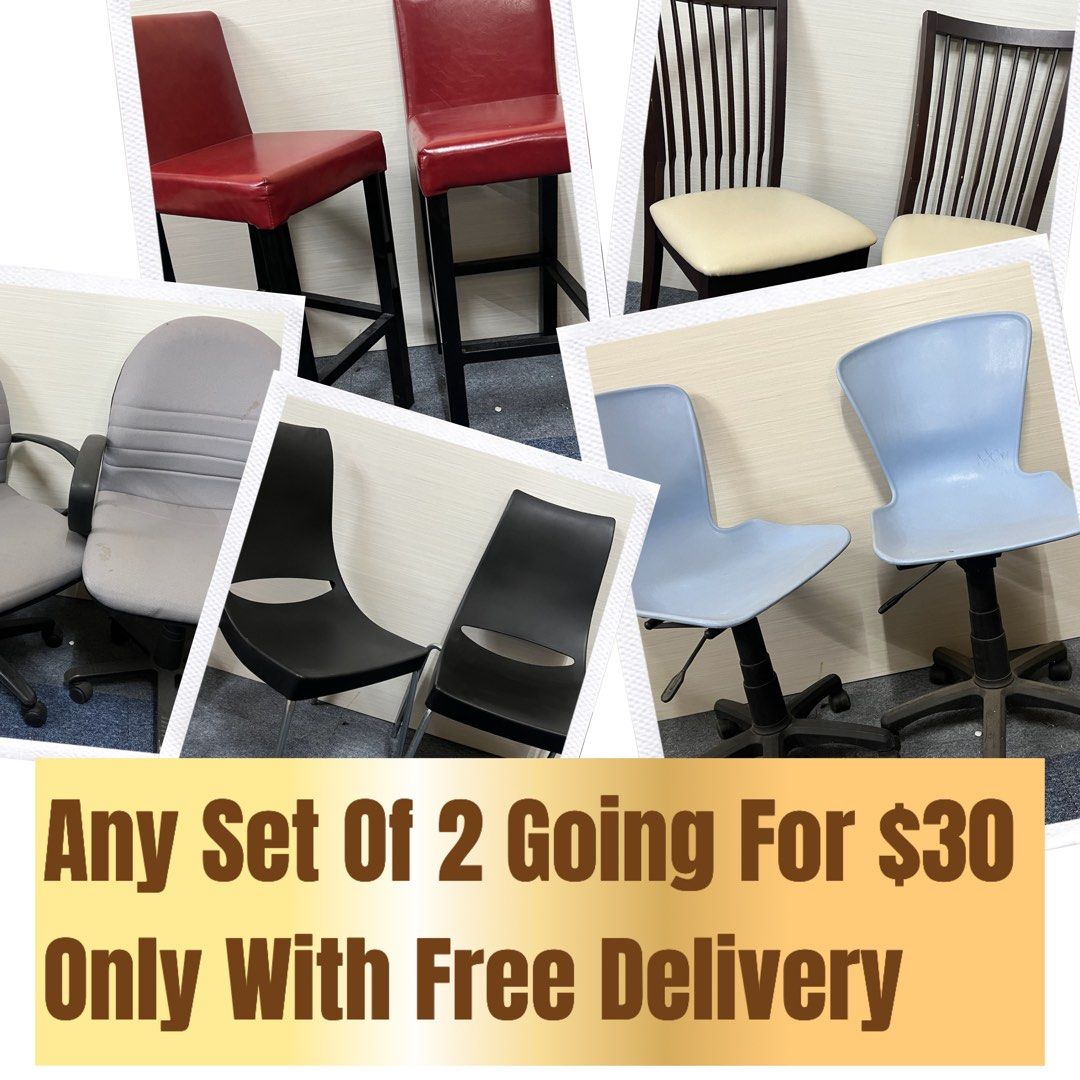 Free Delivery Chairs 2 For 30