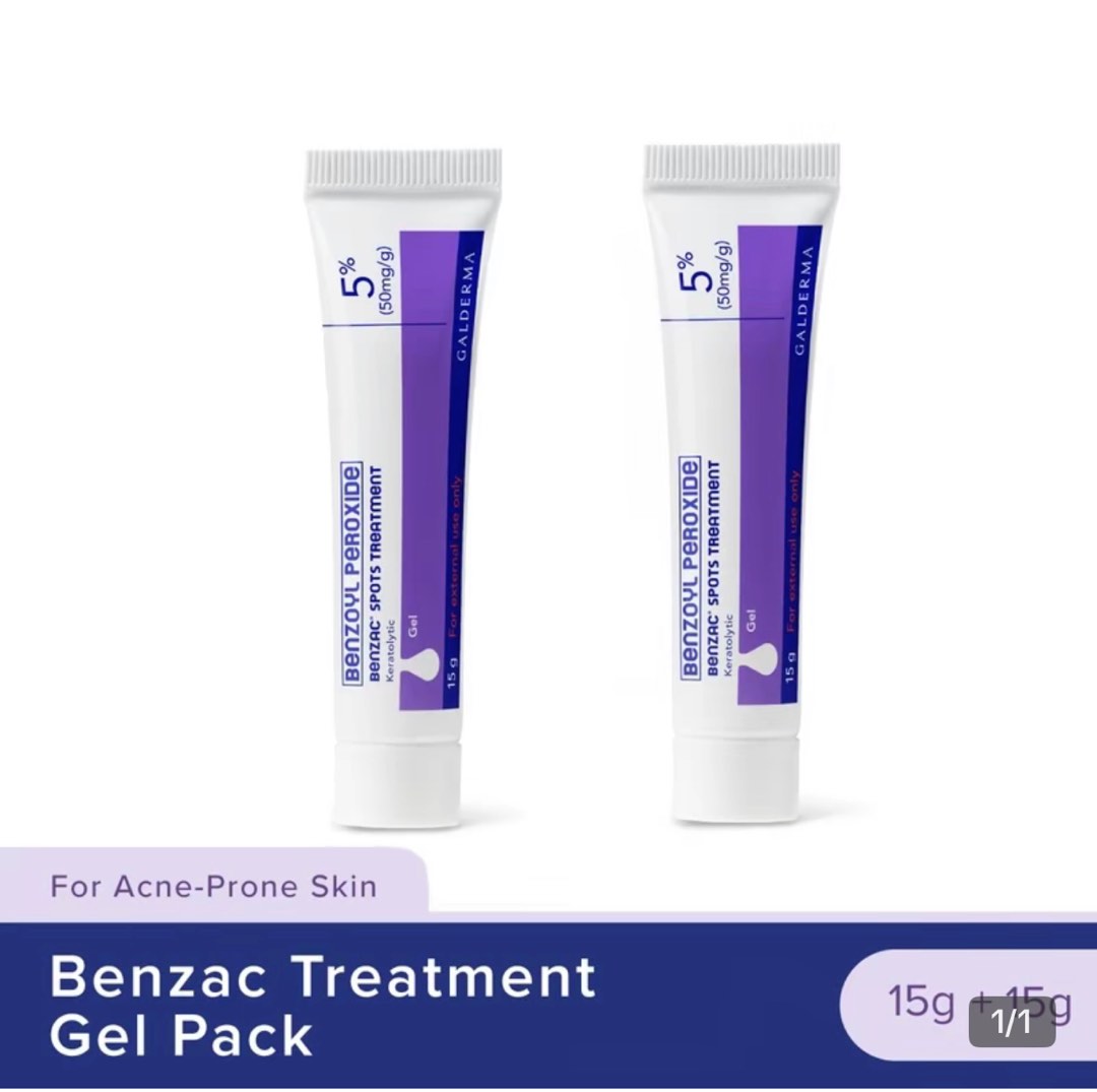 Galderma’s Benzac Benzoyl Peroxide Gel, Beauty & Personal Care, Face ...