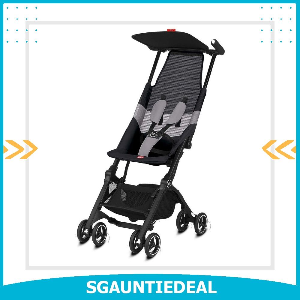 gb Pockit Air All Terrain Ultra Compact Lightweight Travel Stroller with Breathable Fabric in Velvet Black Velvet Black Pockit Air Babies Kids Going Out Strollers on Carousell