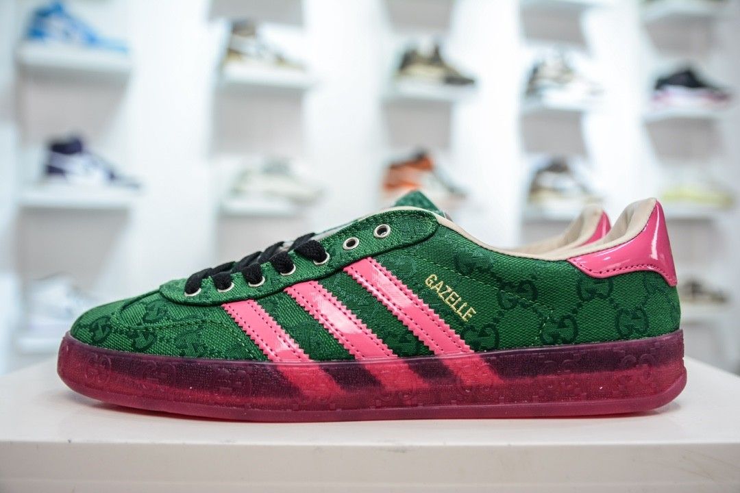 Gucci x Adidas Gazelle GG Monogram Pink Strata (2023) IE4795 , Luxury,  Sneakers & Footwear on Carousell