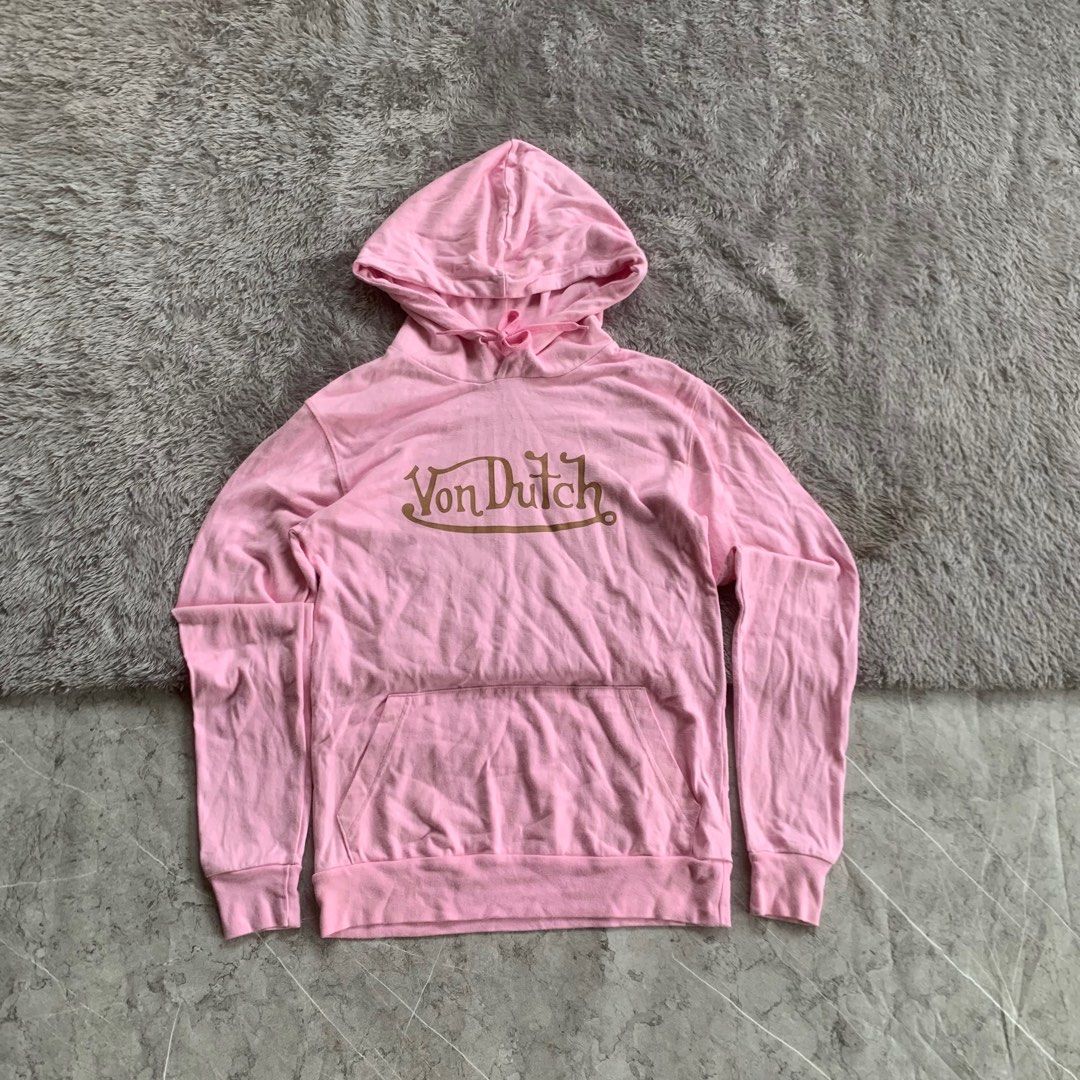 Pink von dutch hoodie on sale
