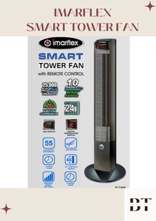 Imarflex Smart Tower Fan IF-744R with remote
