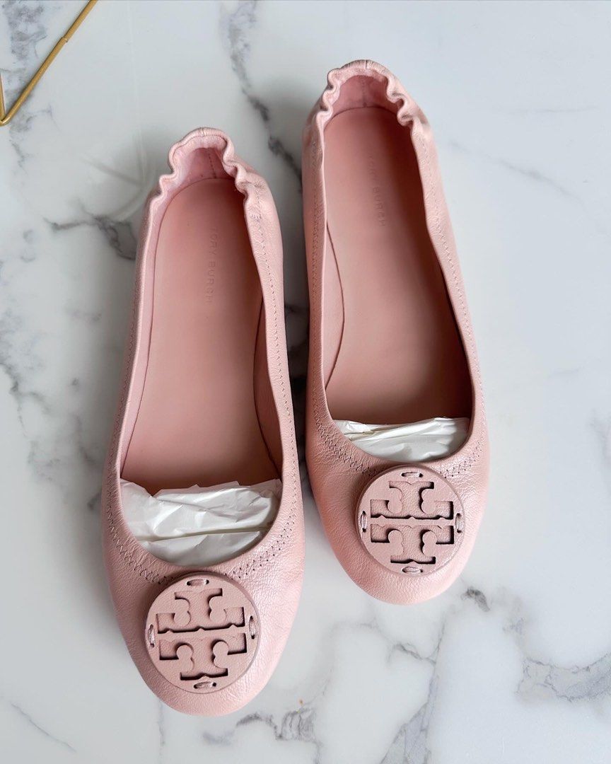 IN TRANSIT Tory Burch Minnie Flats size 7.5 8 Women s Fashion Footwear Flats Sandals on Carousell