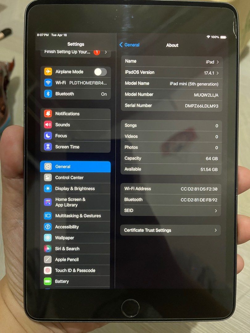 Ipad mini 5th gen (Category: iPad) located in Manila. Submitted by kriskristoffer (Listing ID 1298567688, Image 2). Description: Ipad mini 5th gen Complete with box Slightly used like new!!! Price 15,500 Manila area Pm interested.