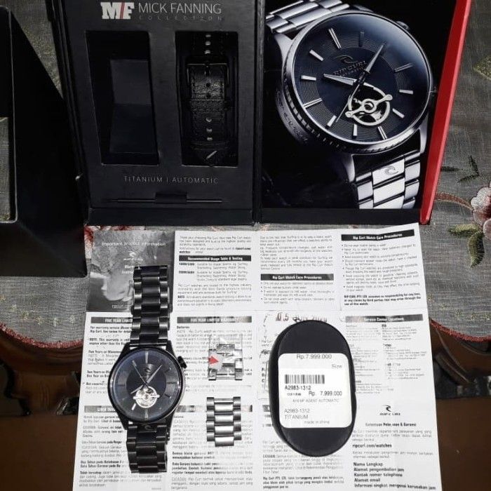 Jam Tangan Ripcurl Mick Fanning Titanium Automatic Original