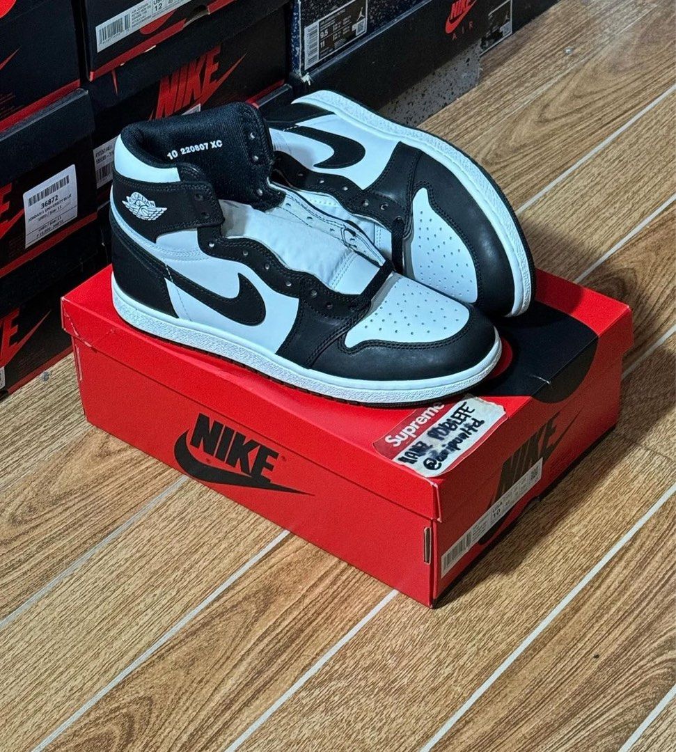 Jordan 1 High 85 Panda Black and White (Category: Sneakers) located in Mandaluyong City. Submitted by dripunltd (Listing ID 1298526769, Image 1). Description: Jordan 1 High 85 Panda Black and White Size 10 Brand New 13,000.