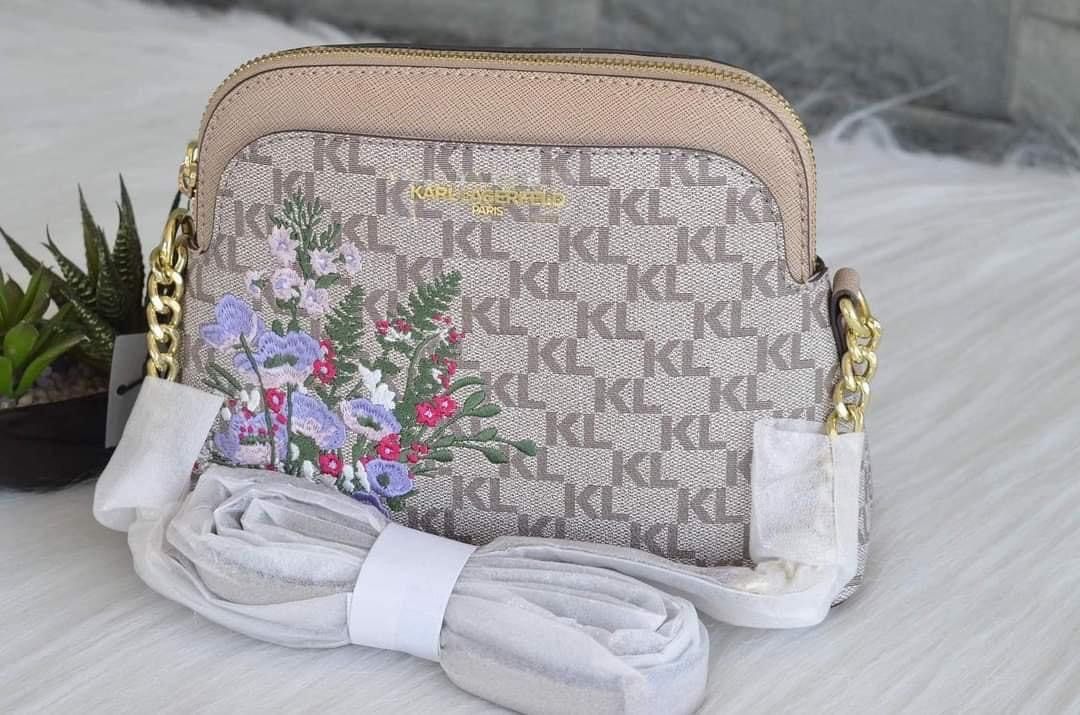 Karl Lagerfeld Crossbody Bag (Category: Cross-body Bags) located in Mandaluyong City. Submitted by carmynavy (Listing ID 1298625023, Image 2). Description: RFS: Decluterring, need space for my new bags Brand new but already lost tags. No more inclusions na po. No flaws. Bought this for 5,500 sa legit U.S. Seller This is 💯 original and looks like G U C C I Dome Bag Size: 9"W x 7"H x 3"D 📌Mandaluyong (Pde lalamove, ship agad today) Helping tags: 