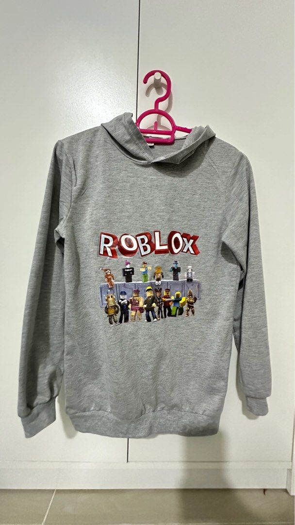 Roblox grey hoodie on sale