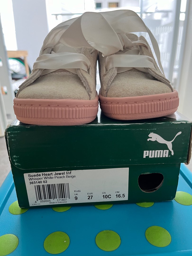 Puma suede heart pink store
