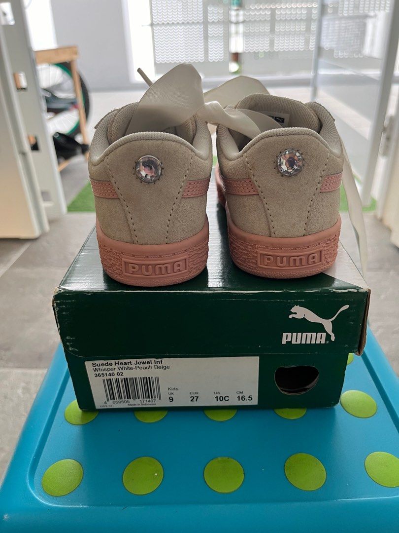Kids Puma Suede Heart Pink Babies Kids Babies Kids Fashion on Carousell