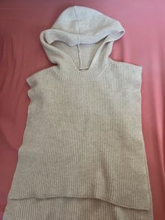 Knitted Cover Ups with Hoodie