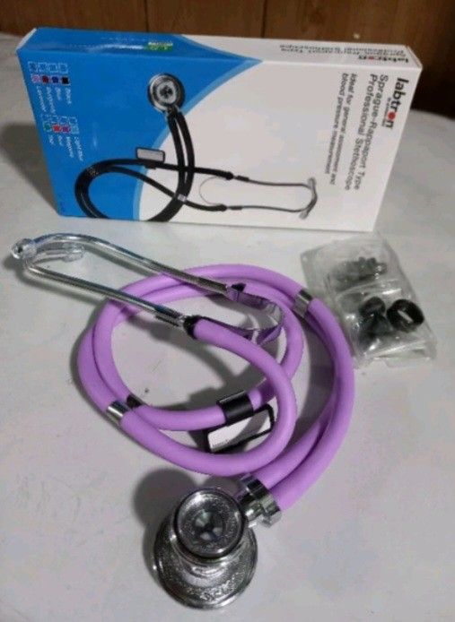 Labtron US quality Sprague Rappsport Stethoscope (Category: Health Monitors & Weighing Scales) located in Marikina City. Submitted by entropymarketing (Listing ID 1298488743, Image 3). Description: Labtron by Graham field Neon Sprague Rappaport Type Professional Stethoscope Imported from USA Brandnew Ideal for General assessment and bloid pressure .easurement With accessories included Other colors available Burgundy Blue Neon pink Neon blue Lavan