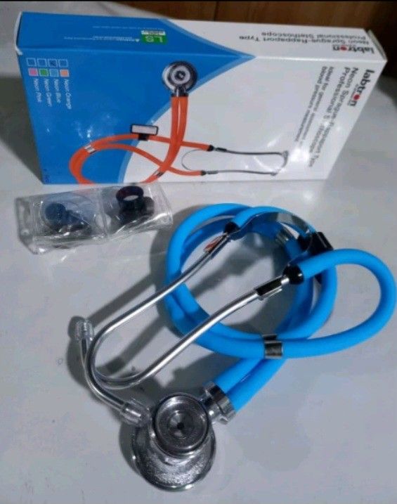 Labtron US quality Sprague Rappsport Stethoscope (Category: Health Monitors & Weighing Scales) located in Marikina City. Submitted by entropymarketing (Listing ID 1298488743, Image 2). Description: Labtron by Graham field Neon Sprague Rappaport Type Professional Stethoscope Imported from USA Brandnew Ideal for General assessment and bloid pressure .easurement With accessories included Other colors available Burgundy Blue Neon pink Neon blue Lavan