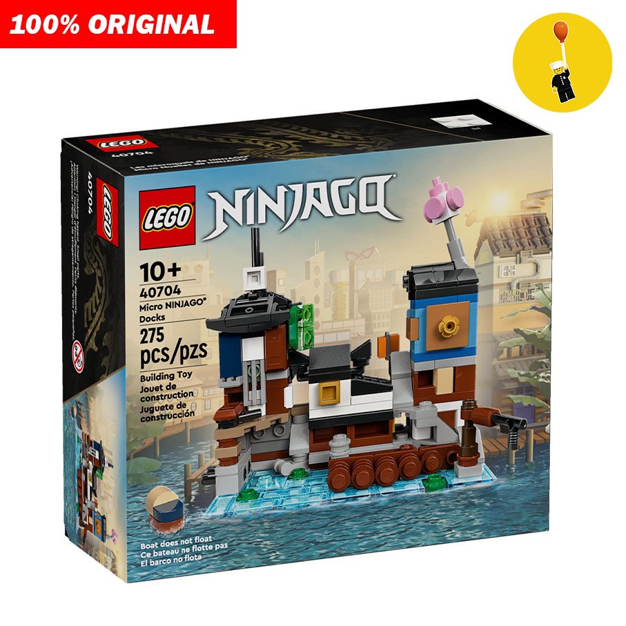 LEGO 40704 Ninjago Micro Ninjago Docks (Dented Box Condition as