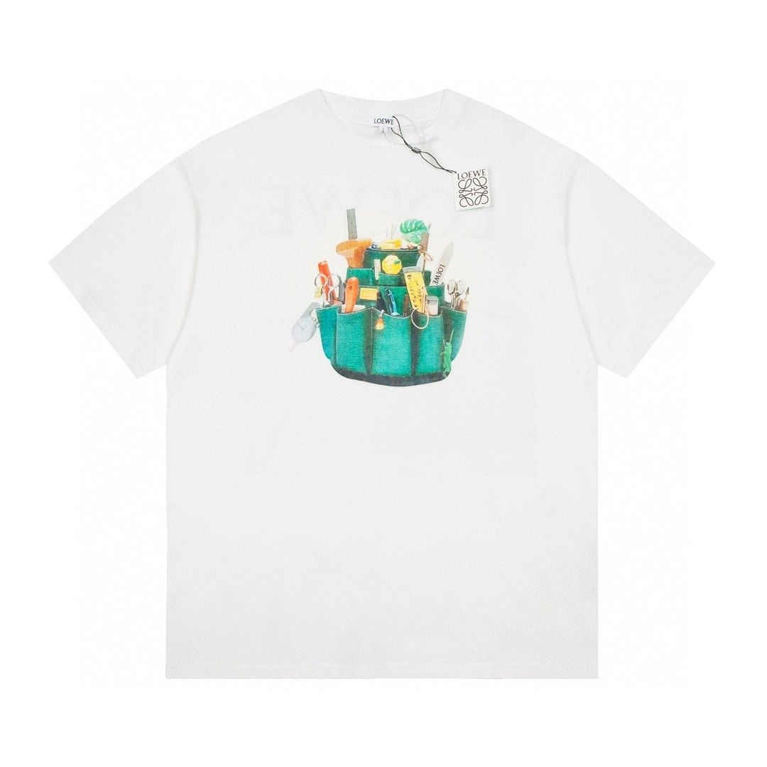 LOEWE アートプリント Tシャツ LOEWE アートプリント TシャツCrafted World