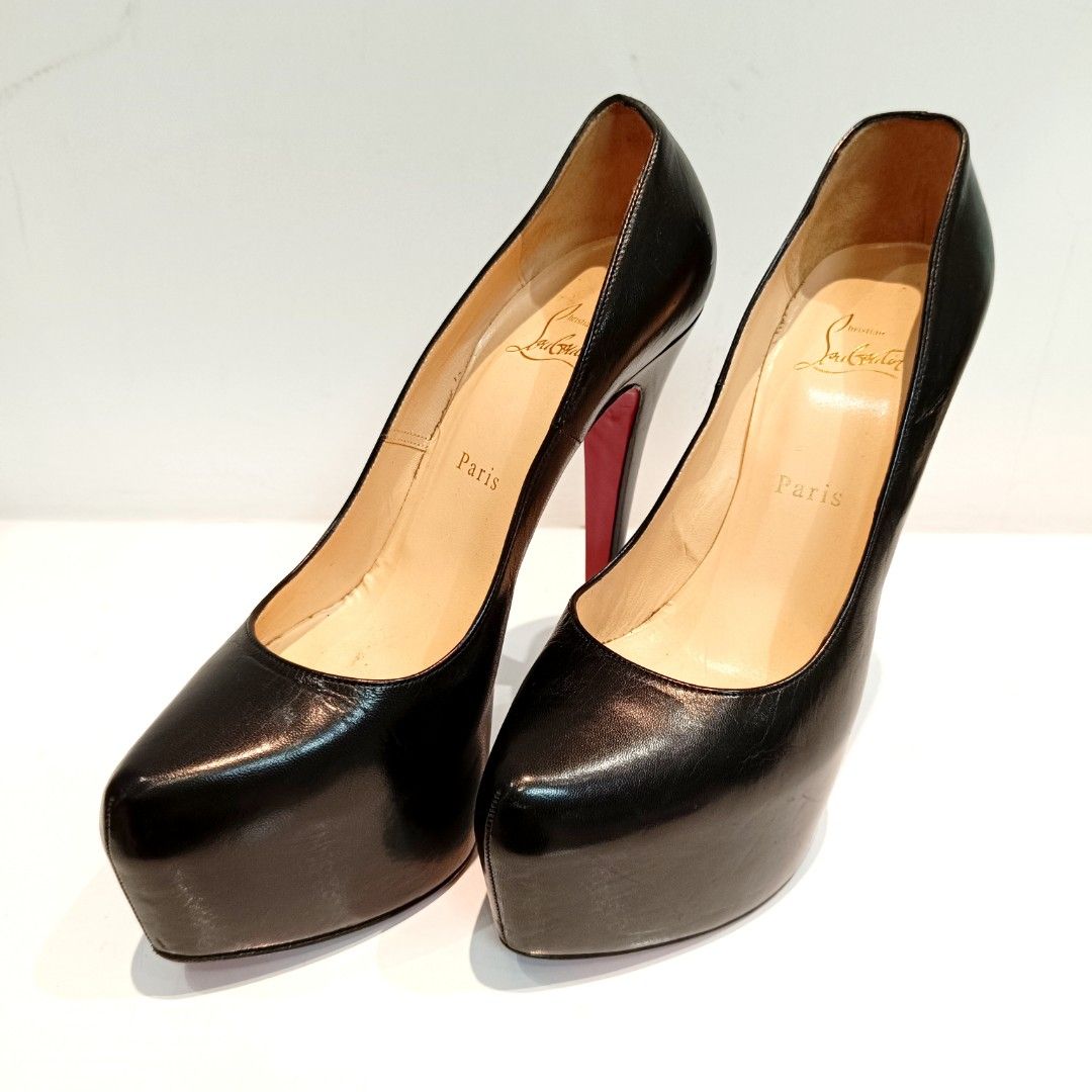 Louboutin Black Heels 16cm Fesyen Wanita Sepatu di Carousell