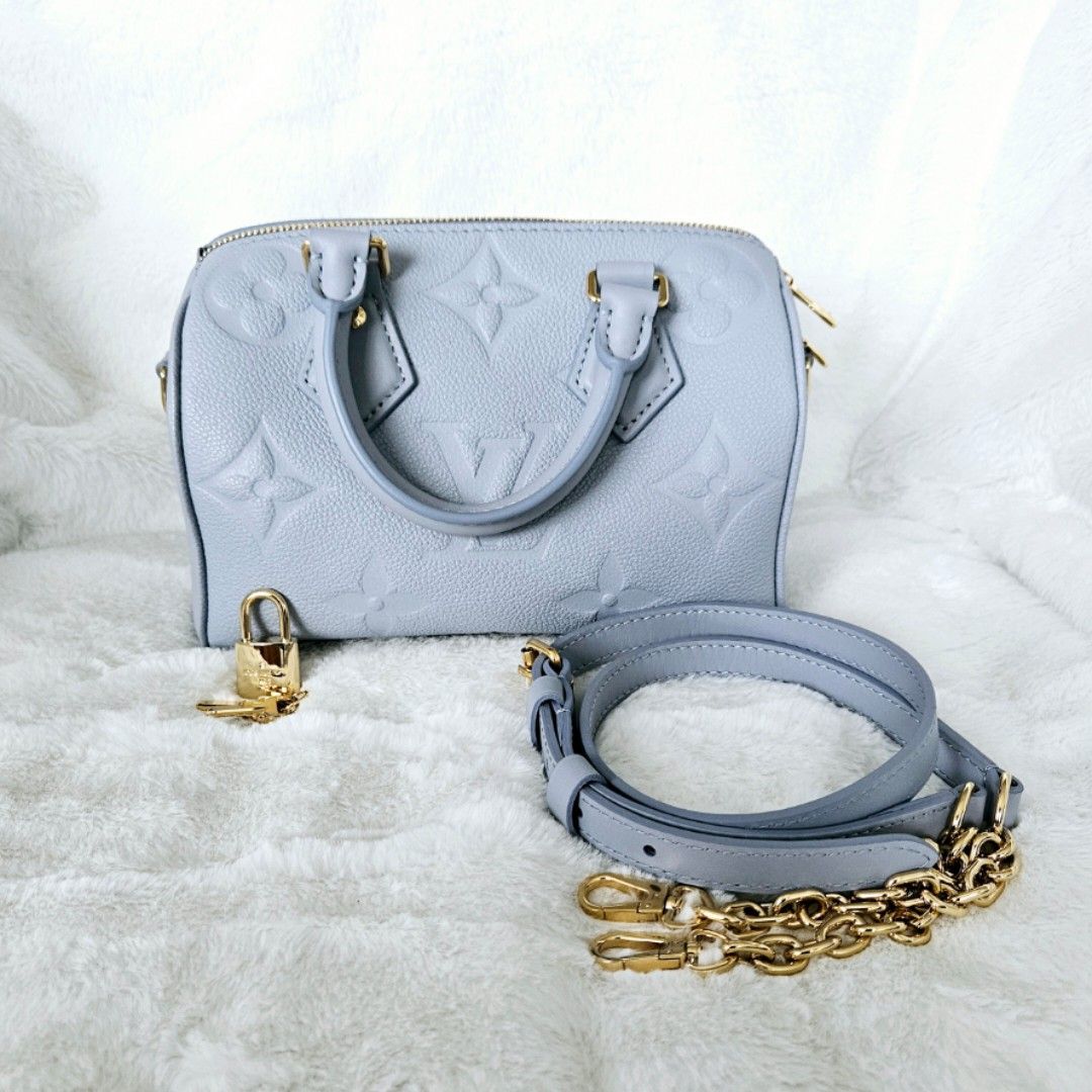 Louis Vuitton Speedy 20 in grained Monogram Empreinte leather Luxury Bags Wallets on Carousell