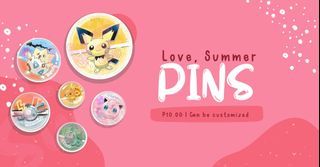 Love Summer Pins (25mm)