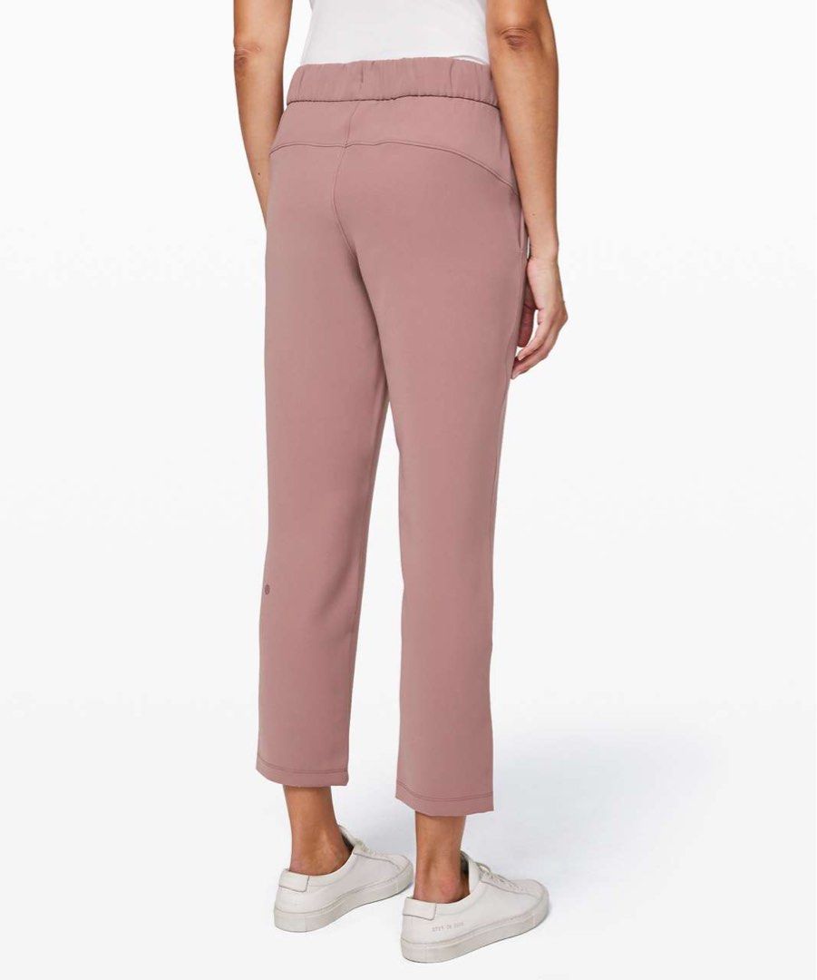 Lululemon On the Fly 7 8 Pant Woven in Red Dust pink size 0 Women s Fashion Activewear on Carousell