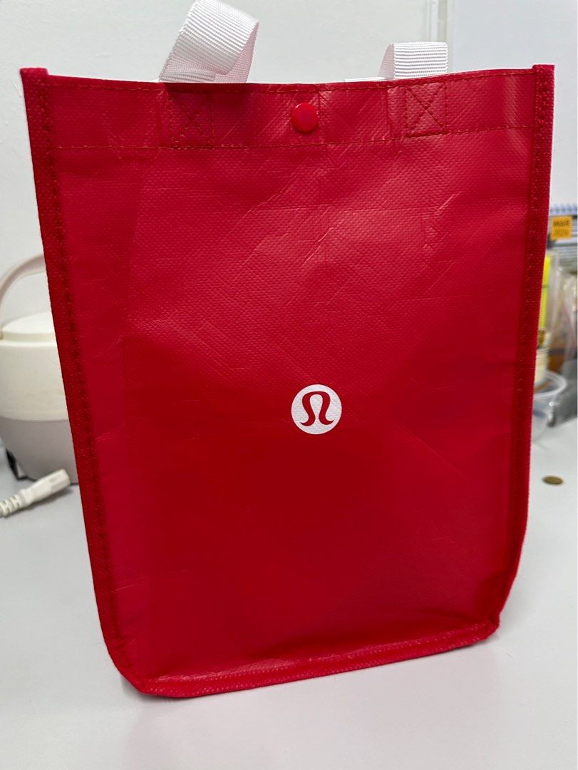 are lululemon bags recyclable Reusable Tote Carryall Handbag (Red) : Home & Kitchen Eco Bags: my store ran