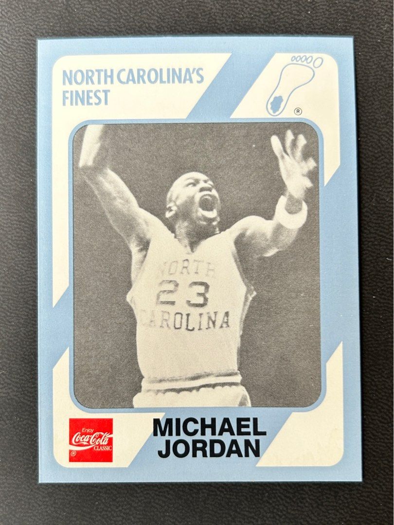 michael jordan north carolina coca cola card