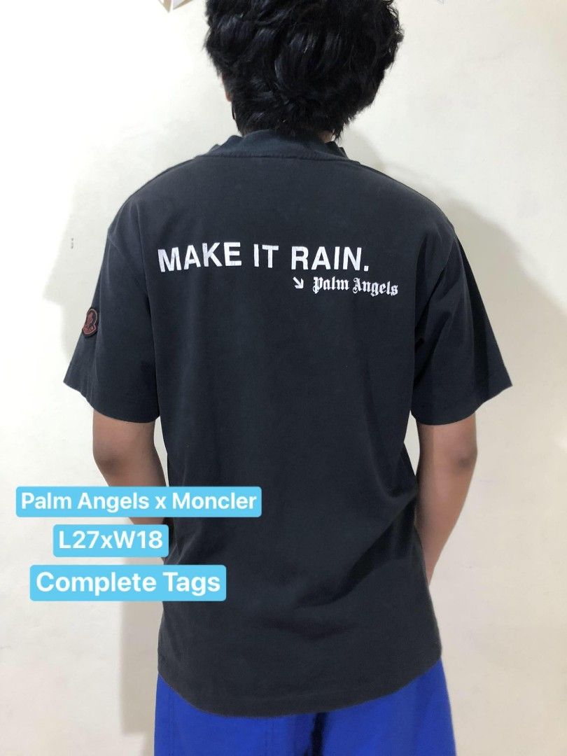 MonclerXPalmAngels Make it Rain Tee Complete Tags