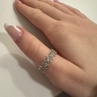 Pandora cute silver Colliner Daisy ring in silver Pandora auth