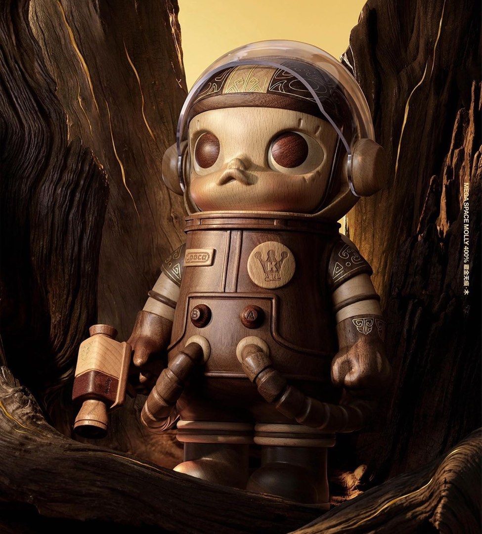 Pre-Order] Pop Mart Mega Space Molly 400% Wood ver. (China