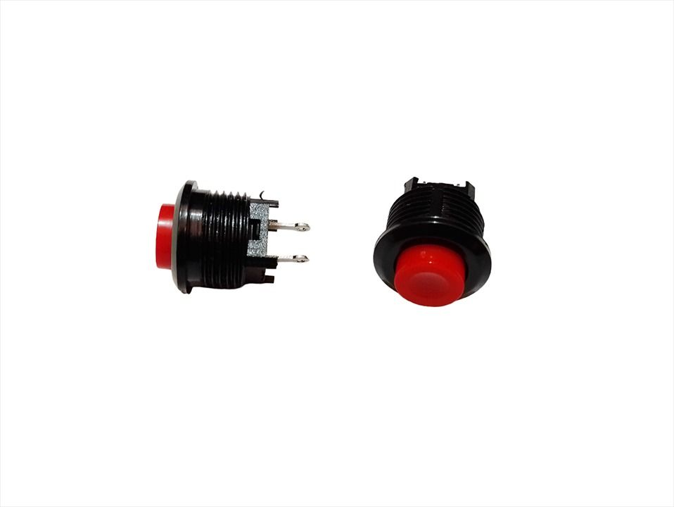 PUSH BUTTON SWITCH 14mm MOMENTARY 2-PIN DS-500 1A (1-PC per ORDER ...