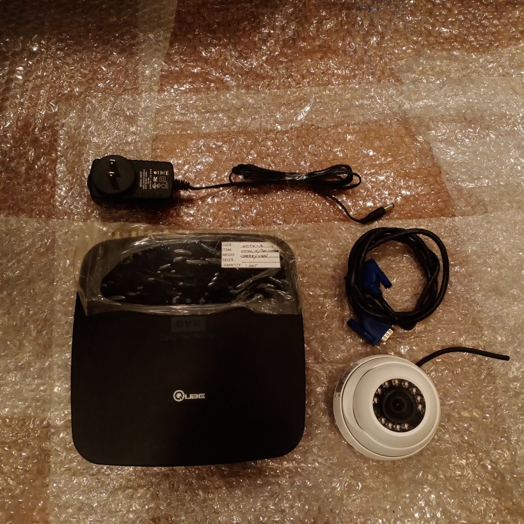 QUBE CCTV with Digital Video Recorder (Category: Security Systems & CCTV Cameras) located in Quezon City. Submitted by foxsquaredeals (Listing ID 1298473238, Image 1). Description: Used Original QUBE CCTV & DVR for Sale! Price: 1, 800 for set of 6 Quantity: 8 Cameras Remarks: Noticeable flaws, scratches and dent. Not tested. Available for viewing and testing for interested buyers. Reference: - Analog Cameras RFS: Used from previous business. Own 