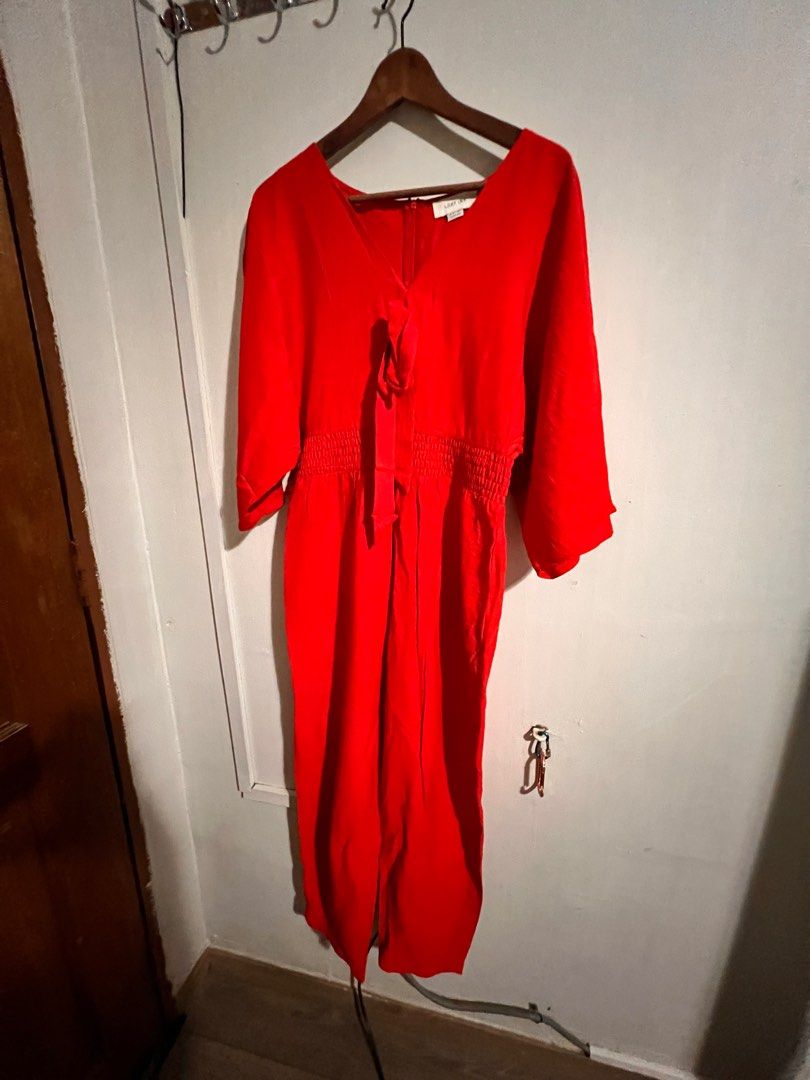 Red Petit Jumpsuit by Lost Ink